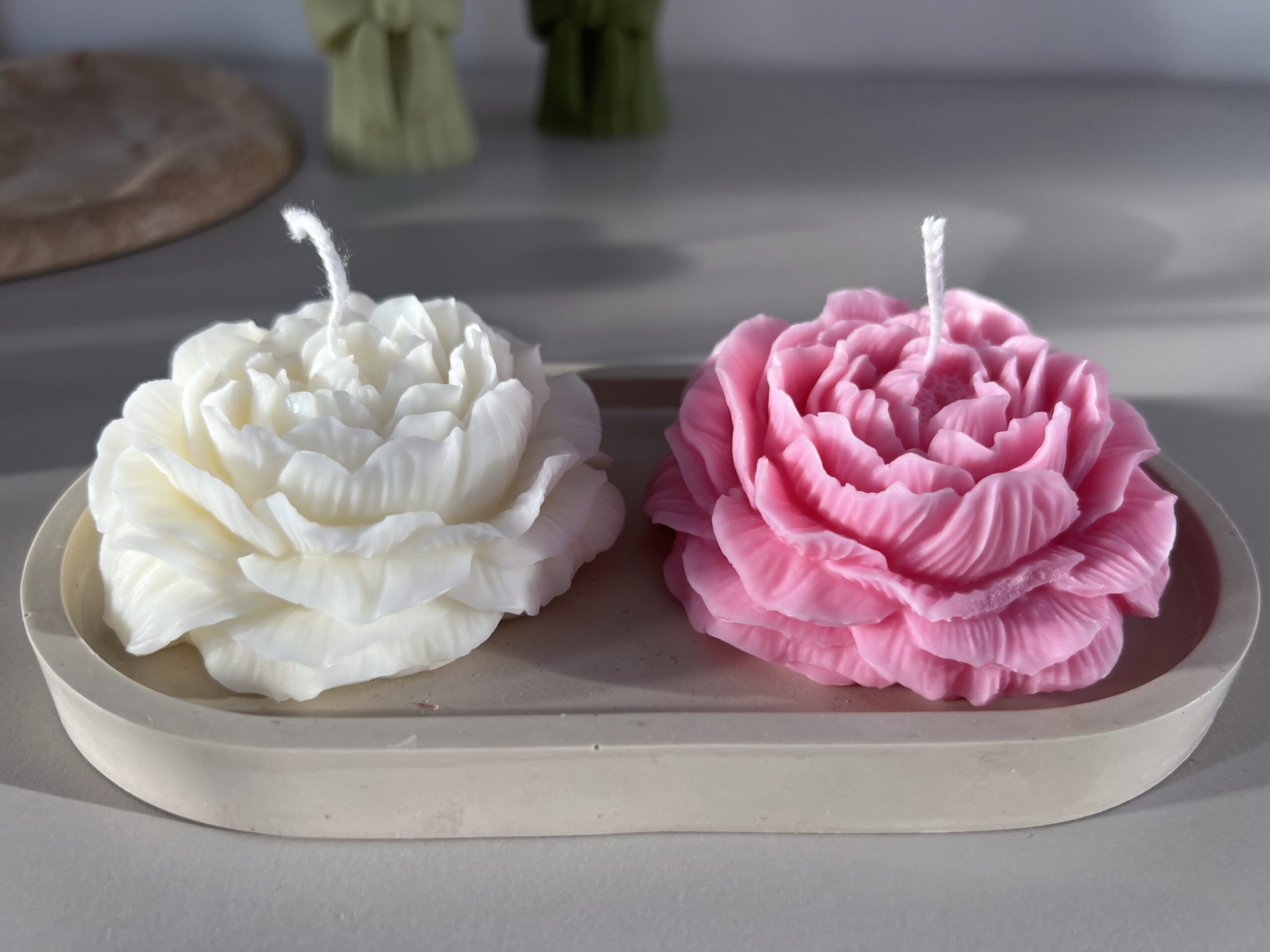 Świeca piwonia Świeca piwonia