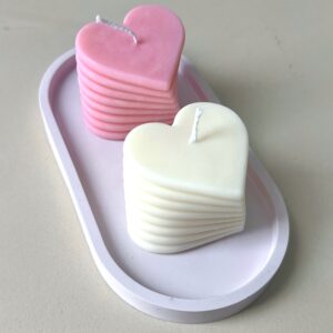 Świeca spiralne serce