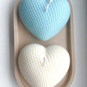 Świeca spiralne serce